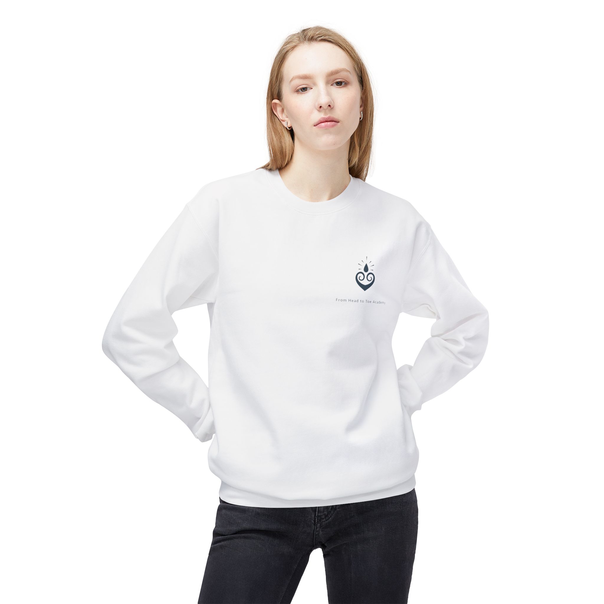 Elevate Unisex Midweight Crewneck Sweatshirt - Softstyle Fleece - Image 3